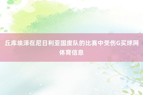 丘库埃泽在尼日利亚国度队的比赛中受伤G买球网体育信息